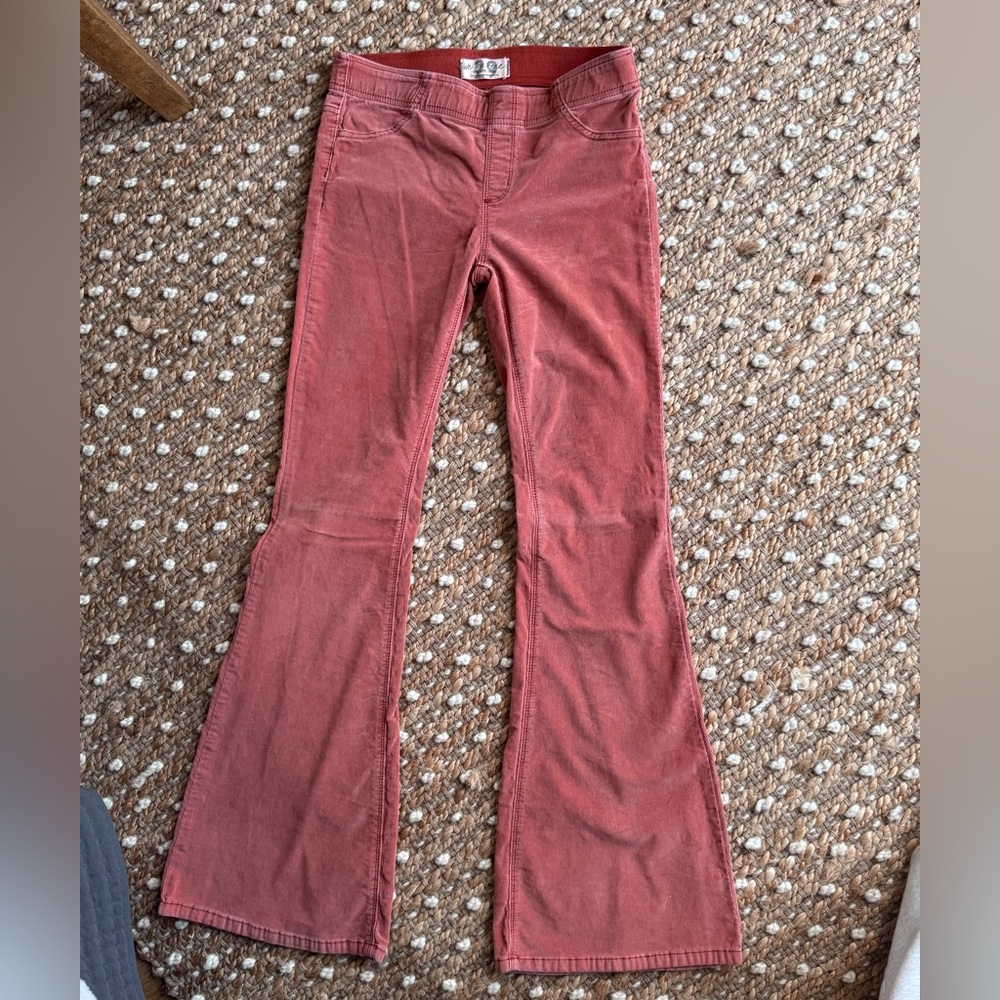 We The Free Wide Leg Jeans in Terracotta